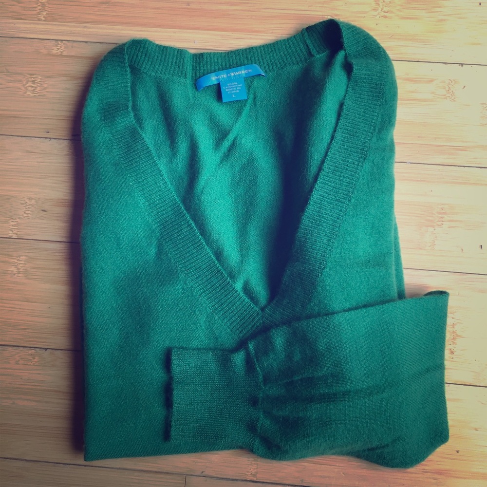 White + Warren cashmere sweater